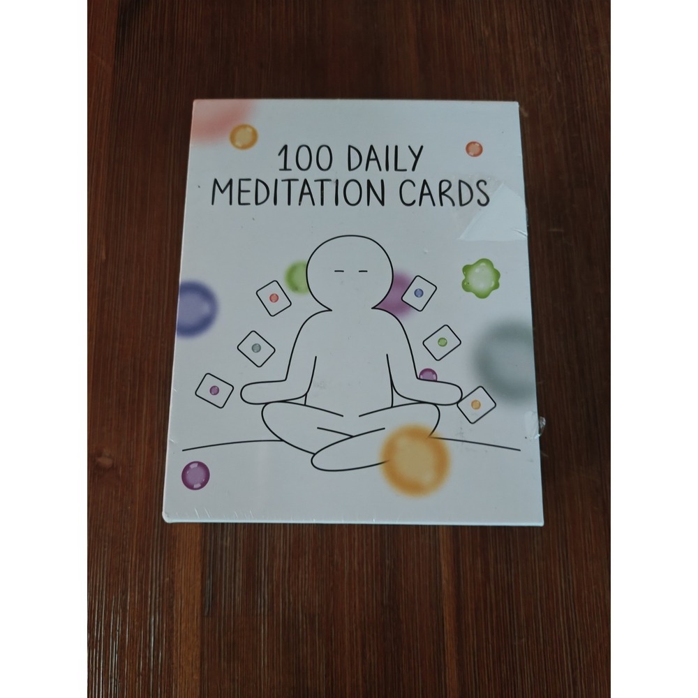 100 Daily Meditation Cards Self Care Anxiety Relief for‎ Relaxation Sealed ZC4